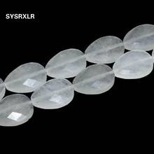 13 * 18mm Natural Faceted White Jades Stone Beads Water Drop Beads For Jewelry Making DIY Bracelet Necklace Accessories 2024 - buy cheap