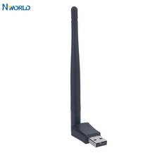 Nworld mini usb wifi ac 600 mbps adaptador sem fio 600 m placa de rede dupla banda 2.4g/5g do lan do computador com 1 antenas 2024 - compre barato