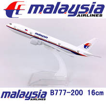 16CM 1:400 B777-200 model Malaysia airlines with base alloy aircraft plane collectible display model collection 2024 - buy cheap