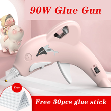 Hot Glue Gun 90W High Temperature Glue Gun for DIY Crafts, Projects, Fast Home Repairs Creative Arts, with 30pcs Glue Sticks 2024 - buy cheap