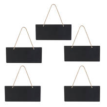 5pcs Wooden Mini Blackboard Chalkboard Message Sign With Hang String Wedding Party Decoration Marriage Supplies 2024 - buy cheap