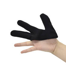 Alisador de peluquería, guantes de 3 dedos resistentes al calor, herramienta de estilismo para salón, guante de dedo negro, herramientas de peluquería 2024 - compra barato