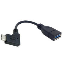 90 градусов прямоугольный USB-C USB 3.1 Type C штекер-гнездо OTG кабель для передачи данных 2024 - купить недорого