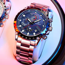 WISHDOIT-reloj de cuarzo deportivo para hombre, cronógrafo luminoso de acero inoxidable, marca superior de lujo, resistente al agua, a la moda 2024 - compra barato