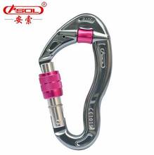 ASOL  Professional rock climbing carabiner mountaineering buckle main lock 25KN Alloy steel Safety Buckle 2024 - buy cheap