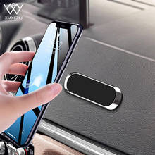 Suporte do telefone do carro magnético mini forma de tira suporte de ventilação de ar do carro para iphone samsung xiaomi ímã de metal montagem do carro para parede 2024 - compre barato
