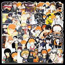 ¡10/52 unids/set/set Anime japonés Haikyuu! Pegatina de grafiti, pegatinas juveniles de voleibol para calcomanía en guitarra, Maleta, portátil, nevera 2024 - compra barato