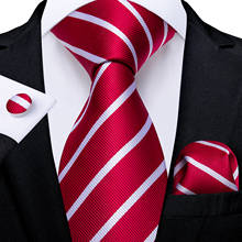 8cm Men Tie Business Wedding Dress Red Striped Necktie Fashion Cravate Party Men's Ties Gravatas Gift For Men DiBanGu 2024 - buy cheap