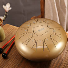 12 Inch Mini Drum 13 Tone Steel Tongue Percussion Drum Handpan Instrument With A Carry Bag Musical Instruments 2024 - buy cheap