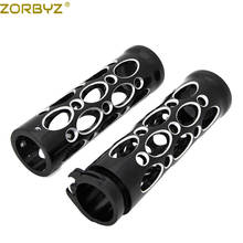 ZORBYZ-Manillar de aluminio negro para motocicleta, empuñaduras de mano ahuecadas de 1 "y 25mm, para Harley Cruiser Chopper, personalizadas 2024 - compra barato