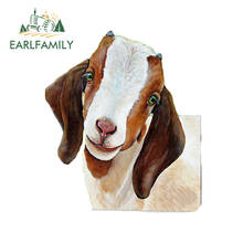 EARLFAMILY 13cm x 11.1cm for Goat Vinyl Car Stickers Air Conditioner Motorcycle Helmet Waterproof Occlusion Scratch Decal 2024 - buy cheap