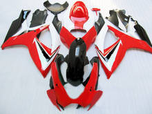 Inyección Kit de molde de carenado para GSXR600 750, 2006 de 2007 GSXR600 GSXR750 GSX-R600 750 K6 06 07 rojo set de carenados blancos 2024 - compra barato