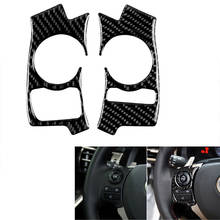 Mutips Car Carbon Fiber Sticker Interior Steering Wheel Cover Trim Auto For Lexus IS250 NX200 200t 300h 2014-2018 Car Styling 2024 - buy cheap