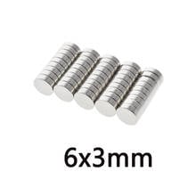 100/200/300PCS 6x3 mm Disc Bulk Sheet Neodymium Magnet 6mmx3mm Small Round Powerful Magnets 6x3mm Rare Earth Magnets 6*3 mm 2024 - buy cheap