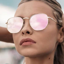 New Colorful Square Sunglasses Women Metal Big Frame Fashion Retro Mirror Sun Glasses Female Luxury Brand Goggles UV400 2024 - buy cheap