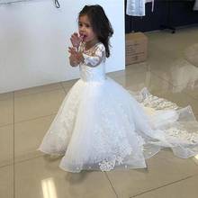 Fit to Flare Flower Girl Dresses Holy First Communion Dresses Pageant Birthday Party Gown 2024 - buy cheap