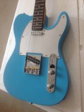 Free delivery / white silver guard high quality sky blue TL Guitar / customizable China Electric Guitar 2024 - buy cheap