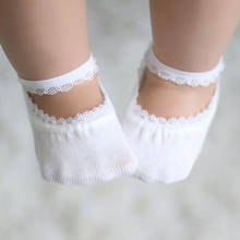 1 Pair Anti-slip Lace Baby Girl Socks for 1-5 Years Cute Toddlers Infants Cotton Ankle Socks Baby Girls Princess Socks 2024 - buy cheap