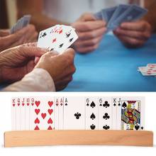 X5QF 1pc Wooden Hands-Free Playing Card Holder Board Game Poker Seat Lazy Poker Base 2024 - buy cheap