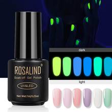 6 Colors Fluorescent Gel Nail Polish UV Gel Night Glow In Dark Fluorescent Nail Polish Soak Off Gel Polish Luminous Gel Nail Art 2024 - buy cheap