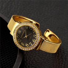 New Fashion Women Watch Luxury Brand Bracelet Quartz Ladies Rhinestone Dress Watches Quartz Clock Reloj Mujer Montre Femme Saati 2024 - buy cheap