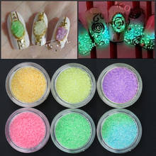 Glitter colorido para arte em unhas, decoração em pó de glitter, ferramenta de decoração acrílica, fragrância de vidro, acessórios para nail art 2024 - compre barato