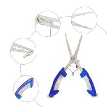 Stainless Steel Fishing Pliers Scissors small Curved Nose Fishing Tackle Fish Hook Remover fishing line Cutter tools with bag 2024 - buy cheap