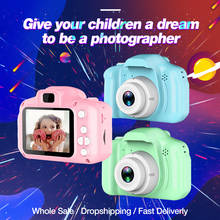 Детская мини-видеокамера, симпатичная 2,0-дюймовая фотокамера, 1080P HD, для мальчиков и девочек, лучший подарок на день рождения, Детская Цифровая камера CMOS 2024 - купить недорого
