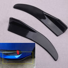 CITALL 2pcs MJ-H00831-D3 Universal Car Side Skirt Rear Bumper Spoiler Lip Angle Splitter Diffuser Winglet Aprons Black ABS 2024 - buy cheap