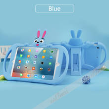 Universal 9.7 inch Tablet Cover Soft Silicon Shockproof Protective Case Cute Rabbit Design Kickstand Case For iPad5/6 iPad 9.7 2024 - buy cheap