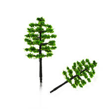 Miniature Trees Bushes Toys Railway Scenery Layout Model Tower Pine Tree Miniature Model DIY Plastic Simulation Scenario 20pcs 2024 - buy cheap