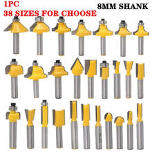 1PC 8mm Shank Wood Straight Router End Mill Trimmer Cleaning Flush Trim Corner Round Cove Box Bits Milling Cutter Tools 2024 - buy cheap