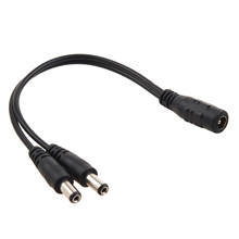 Cable bifurcador de corriente para cámara cctv, probador POE de CCTV IP, 2 uds., CC 1 a 2, hembra a 2 macho, 5,5x2,1mm 2024 - compra barato