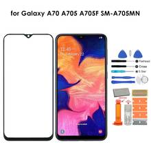 Kit de reparo da tela vidro frontal com ferramentas para samsung galaxy a70 a705 a705f substituição da tela toque vidro acessórios do telefone 2024 - compre barato