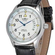 WINNER Automatic Watches Men's Self-winding Mechanical Watch Day Date Analog Leather Strap Wrist Watch Fashion Sport Business 2024 - buy cheap