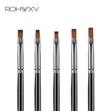 ROHWXY Professional Nail Art Brush Set Line Drawing Painting Pen UV Gel Polish For Designs Acrylic Manicure Brush For Gradient 2024 - купить недорого