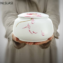 NLSLASI-latas de té selladas de cerámica china con tapas, tanques de almacenamiento para el hogar, a prueba de humedad, decoraciones portátiles para el hogar 2024 - compra barato