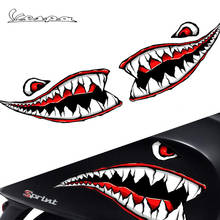 For Vespa GTV GTS LX Sprint 50 125 200 250 300 300ie Motorcycle Sports Sticker Shark Decal 2024 - buy cheap