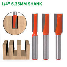 1PC 1/4" 6.35MM Shank Milling Cutter Wood Carving CNC Woodworking Tools Cleaning Bottom Engraving Bit Solid Carbide Router Bit 2024 - buy cheap