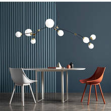 Nordic Art Branch Livingroom Led Pendant Lamp Creative Molecular Glass Ball Bedroom Bar Restaurant Decor Hanging Light Fixtures 2024 - buy cheap
