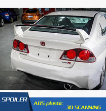 For Honda FD2 Civic Spoiler ABS Material Car Rear Wing Primer Color Rear Spoiler For Honda FD1 Civic Spoiler FD2 2006-2011 2024 - buy cheap