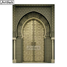 Full square diamond painting islam door pattern 5d diy diamond embroidery religion 3d diamond mosaic sticker handmade crafts 2024 - buy cheap