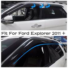 Lapetus Exterior Parts For Ford Explorer 2011 - 2018 Window Visors Awnings Wind Rain Deflector Visor Guard Vent Protection Kit 2024 - buy cheap