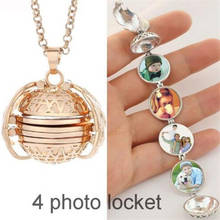 DIY Flash Memory Photo Pendant Jewelry Black Gold Four-Colors Angel Wings Locket Necklace Fashion Women Romantic Accessories 2024 - buy cheap