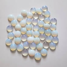 2020 fashion good quality round CAB CABOCHON natural opal stone beads for DIY jewelry Accessories 14mm wholesale 50pcs/lot 2024 - buy cheap