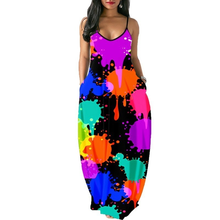 2021 summer sexy african women printing sleeveless pocket plus size long dress 2024 - buy cheap