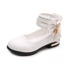 Новое поступление; обувь для девочек на плоской подошве с бантиком-бабочкой и кисточками; декоративные вечерние туфли принцессы для выступлений; детская Студенческая обувь больших размеров 2024 - купить недорого