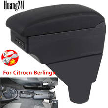 For Citroen Berlingo armrest box central Store content box with cup holder ashtray with USB interface 2024 - buy cheap