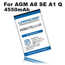 Bateria do telefone da substituição de losoncoer 4550 mah a8 para a bateria a mais atrasada da produção de agm a8 a1 q se para a bateria zug 5S de mann zug5s zug5sq 2024 - compre barato