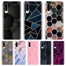 Luxury Geometry Aesthetic Patterned Phone Cases For Huawei P Smart Z P Smart Plus 2019 P30 Lite Pro P20 Lite 2019 Silicone Cover 2024 - buy cheap